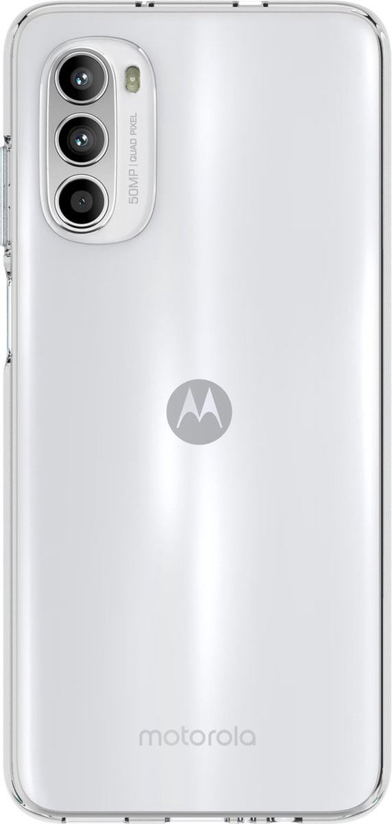 Motorola Moto G82 Hoesje Dun TPU Back Cover Transparant afbeelding 2