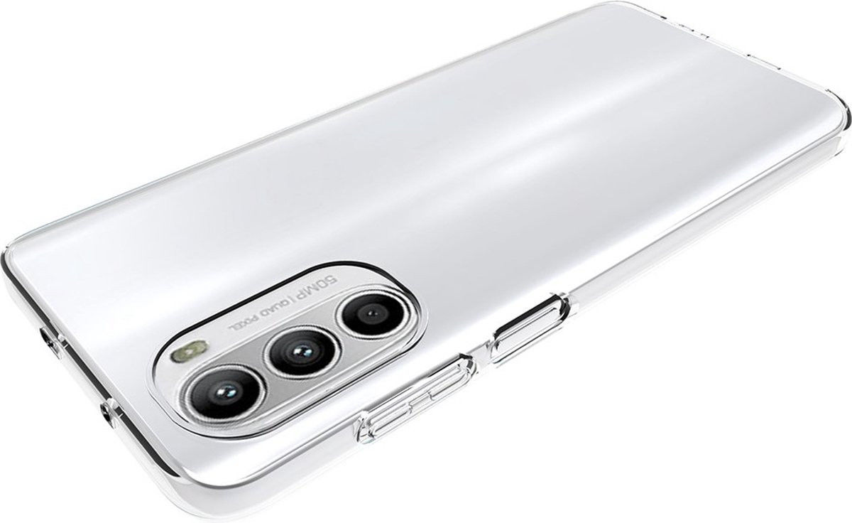 Motorola Moto G82 Hoesje Dun TPU Back Cover Transparant afbeelding 5