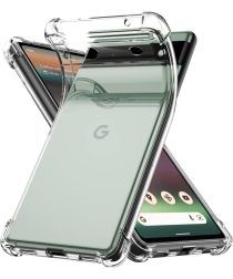 Google Pixel 6A Hoesje Schokbestendig Dun TPU Back Cover Transparant
