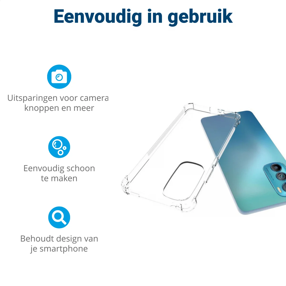 Motorola Edge 30 Hoesje Schokbestendig en Dun TPU Transparant afbeelding 6