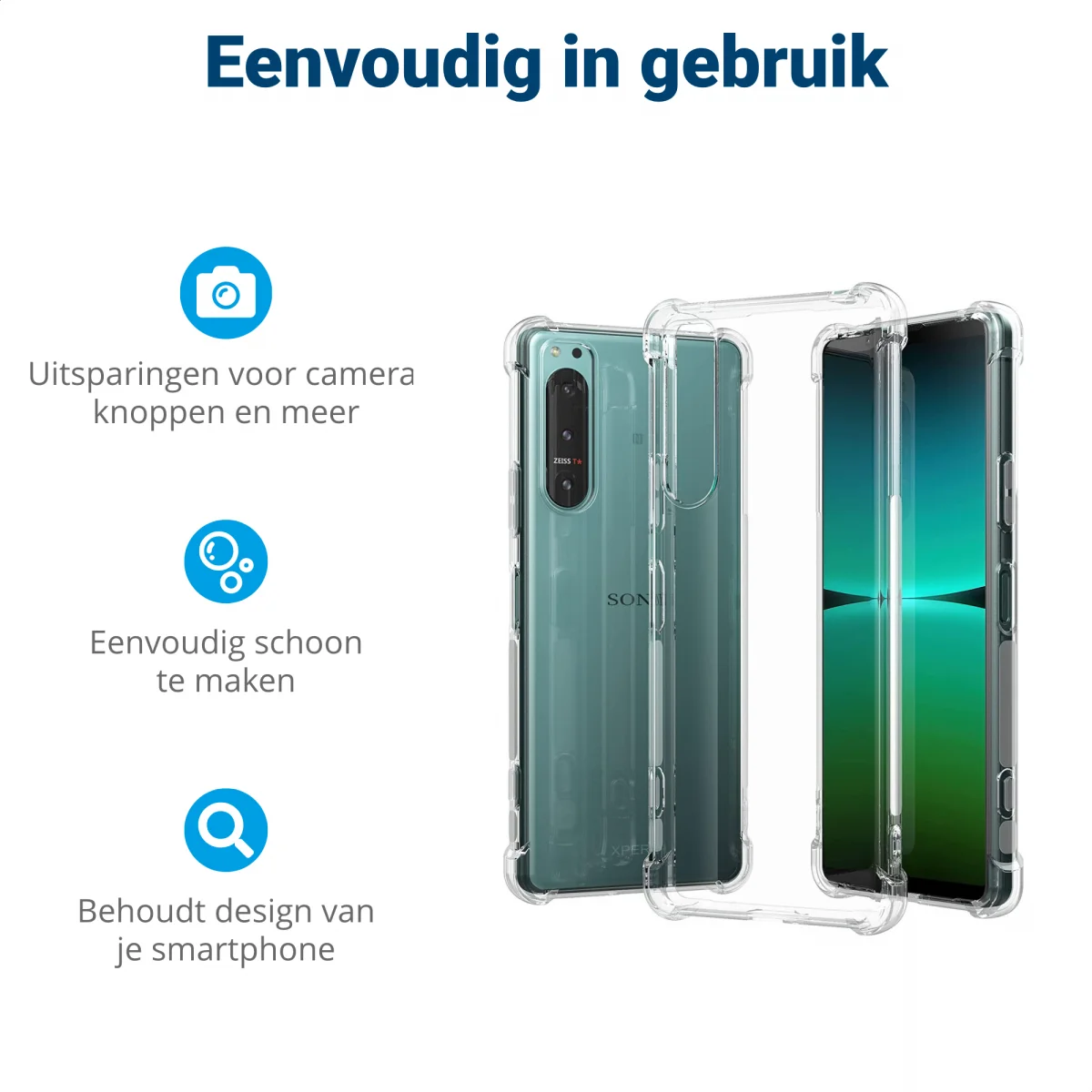 Sony Xperia 5 IV Hoesje Schokbestendig en Dun TPU Transparant afbeelding 6