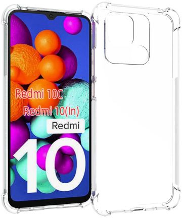 Xiaomi Redmi 10C Hoesje Schokbestendig Dun TPU Back Cover Transparant Hoesjes