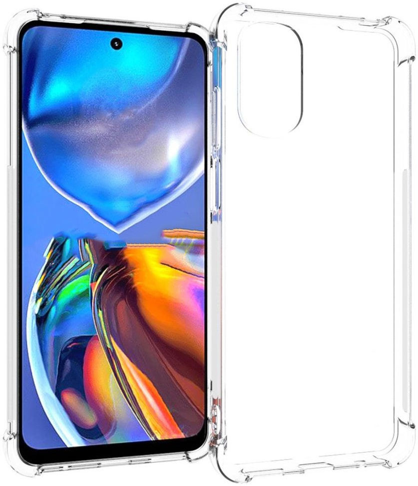 Motorola Moto E32s Hoesje Schokbestendig en Dun TPU Transparant afbeelding 1