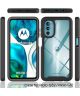 Motorola Moto G82 Hoesje Full Protect 360° Cover Hybride Zwart