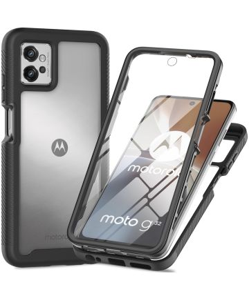 Motorola Moto G32 Hoesje Full Protect 360° Cover Hybride Zwart Hoesjes