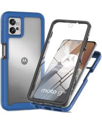 Motorola Moto G32 Hoesje Full Protect 360° Cover Hybride Blauw