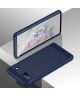 Google Pixel 6A Hoesje Geborsteld TPU Flexibele Back Cover Blauw