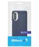 Motorola Moto G82 Hoesje Geborsteld TPU Flexibele Back Cover Blauw