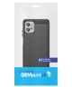 Motorola Moto G32 Hoesje Geborsteld TPU Flexibele Back Cover Zwart