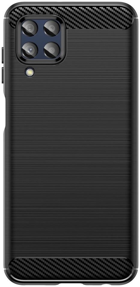 Samsung Galaxy M33 Hoesje Geborsteld TPU Flexibele Back Cover Zwart afbeelding 2