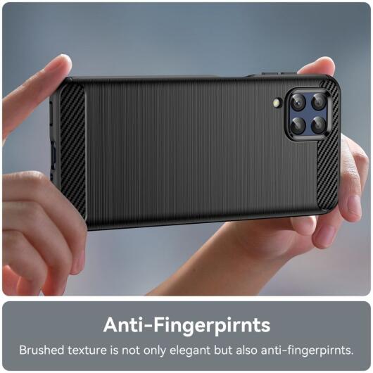 Samsung Galaxy M33 Hoesje Geborsteld TPU Flexibele Back Cover Zwart afbeelding 6