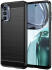 Motorola Moto E32s Hoesje Geborsteld TPU Flexibele Back Cover Zwart afbeelding 1