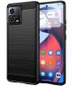 Motorola Edge 30 Fusion Hoesje Geborsteld TPU Back Cover Zwart