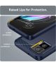 Motorola Edge 30 Neo Hoesje Geborsteld TPU Flexibele Back Cover Blauw