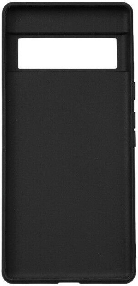 Google Pixel 6a Hoesje Dun TPU Matte Back Cover Zwart afbeelding 2