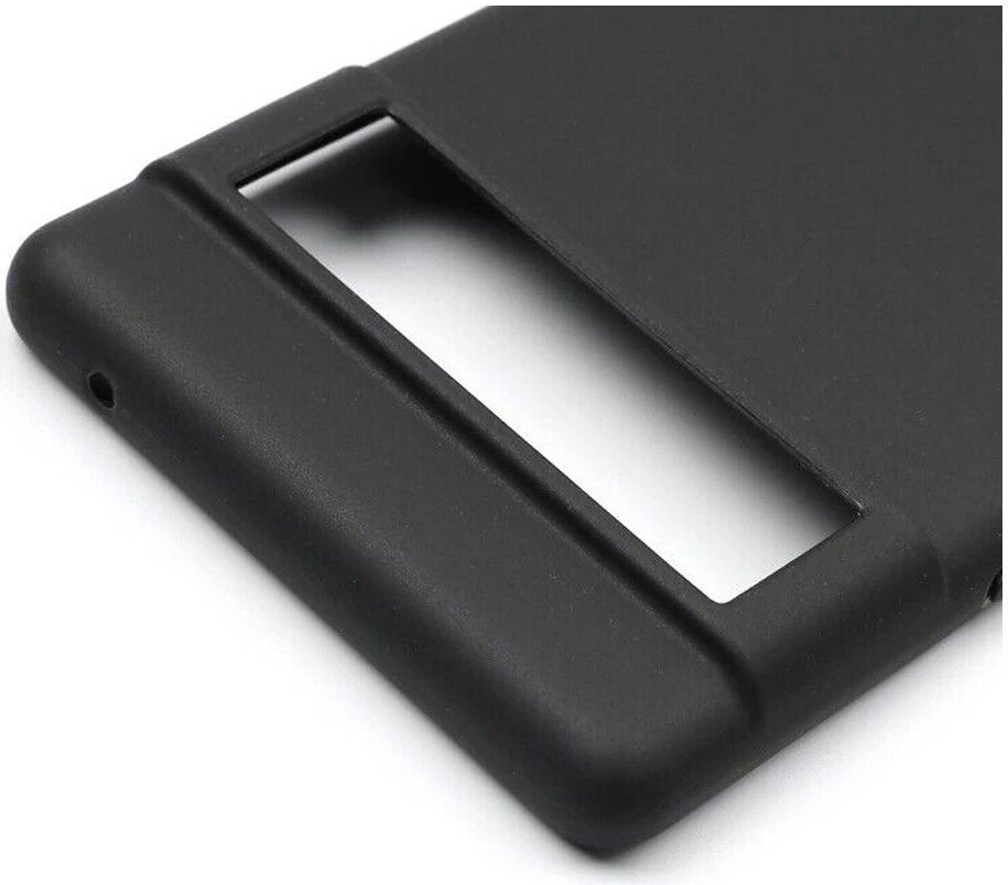 Google Pixel 6a Hoesje Dun TPU Matte Back Cover Zwart afbeelding 4