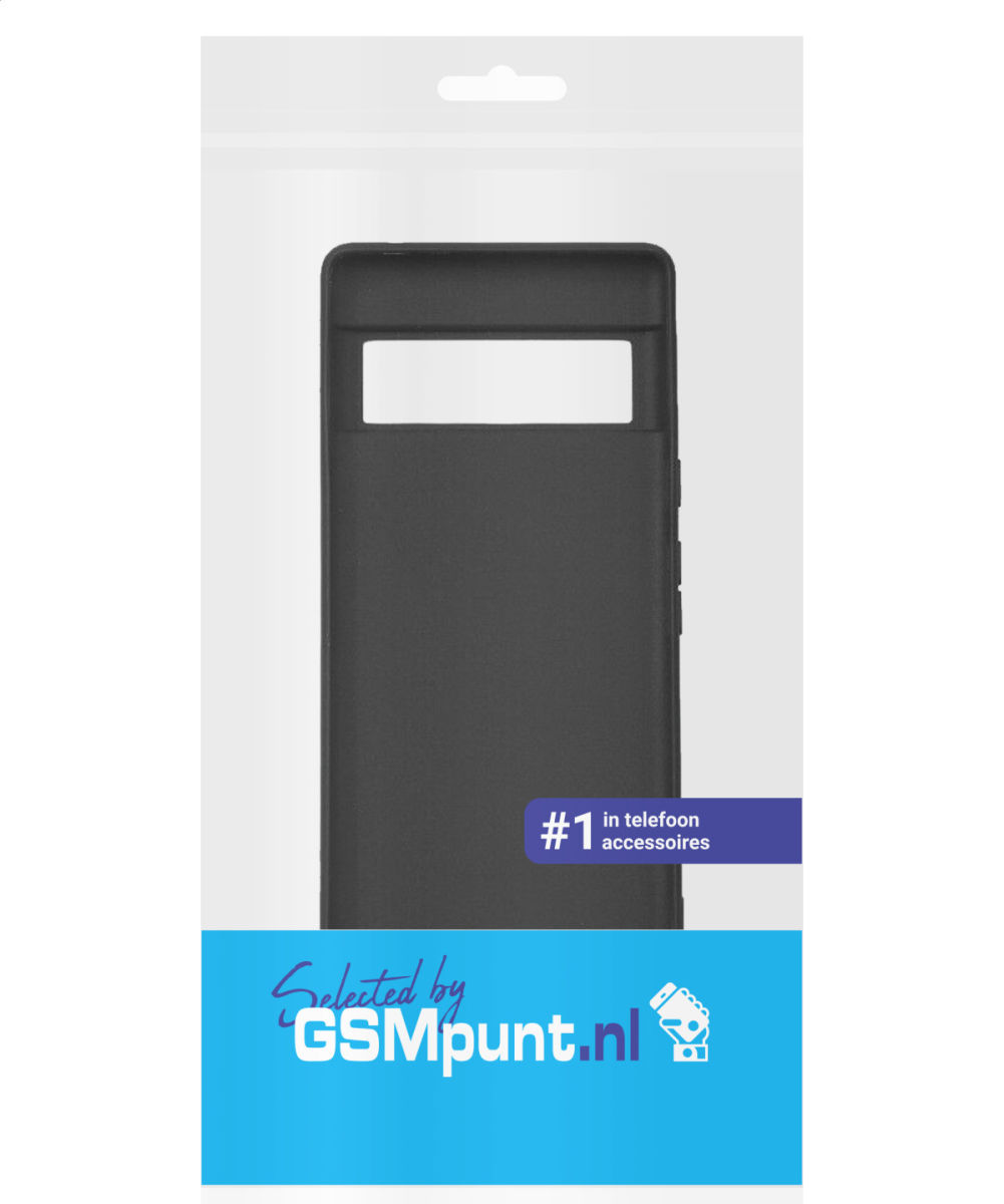 Google Pixel 6a Hoesje Dun TPU Matte Back Cover Zwart afbeelding 5