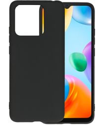Xiaomi Redmi 10C Hoesje Dun TPU Matte Back Cover Zwart