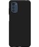 Motorola Moto E32s Hoesje Dun TPU Matte Back Cover Zwart