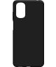 Motorola Moto E32s Hoesje Dun TPU Matte Back Cover Zwart