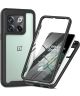OnePlus 10T Hoesje Full Protect 360° Cover Hybride Transparant Zwart