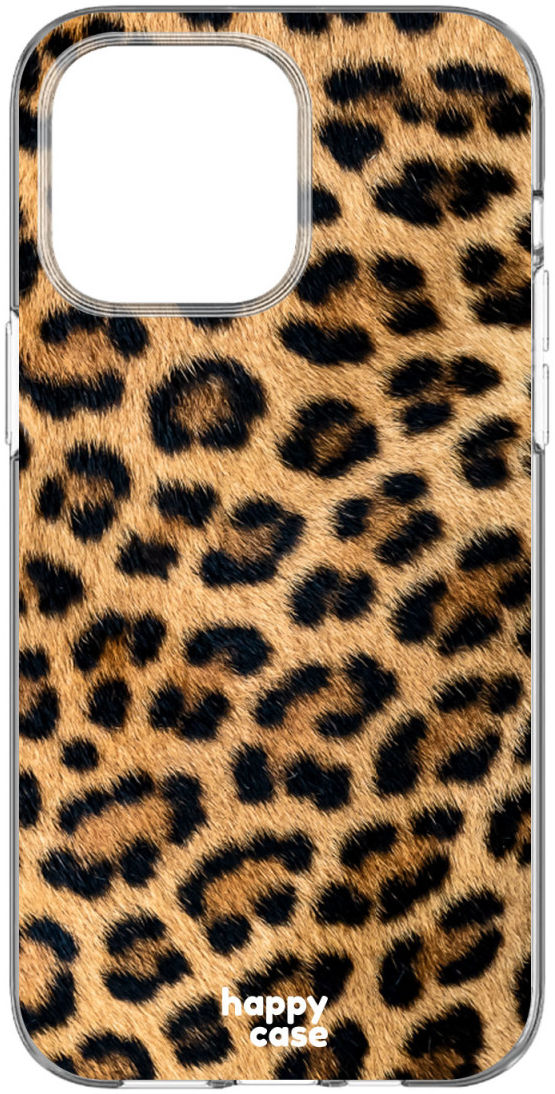 HappyCase iPhone 14 Pro Hoesje Flexibel TPU Wilde Panter Print afbeelding 5