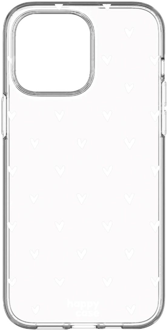 HappyCase iPhone 14 Pro Hoesje Flexibel TPU Hartjes Print afbeelding 8