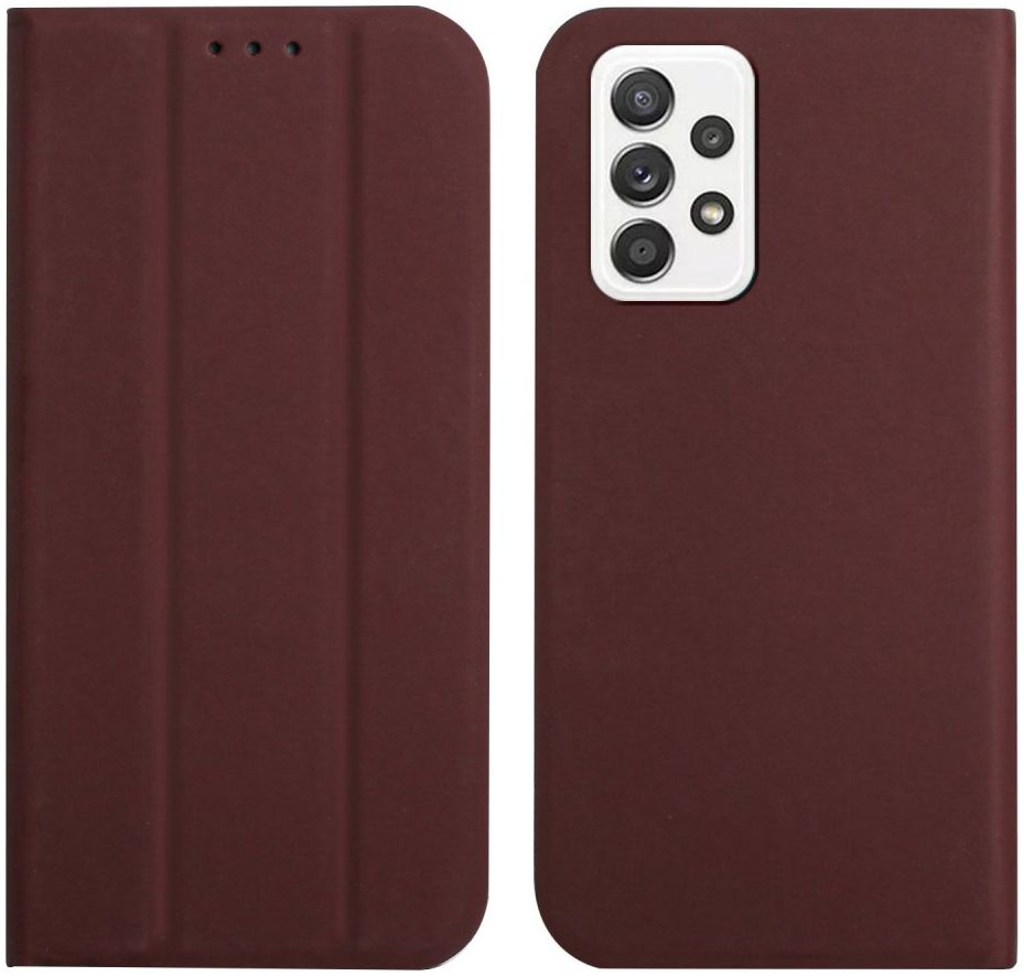 Samsung Galaxy A52 / A52s Hoesje Tri-Fold Book Case Bruin afbeelding 2