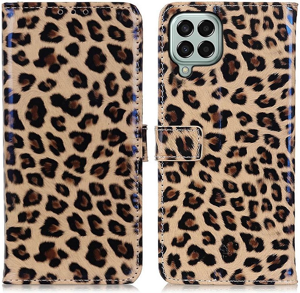 Samsung Galaxy M33 Hoesje Portemonnee Book Case met Luipaard Print afbeelding 3