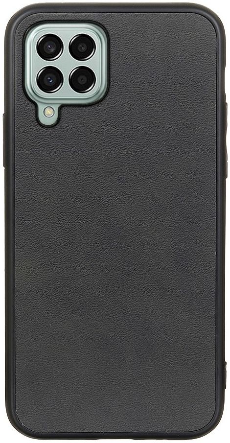 Samsung Galaxy M33 Hoesje met Kunstleer Coating Zwart afbeelding 1