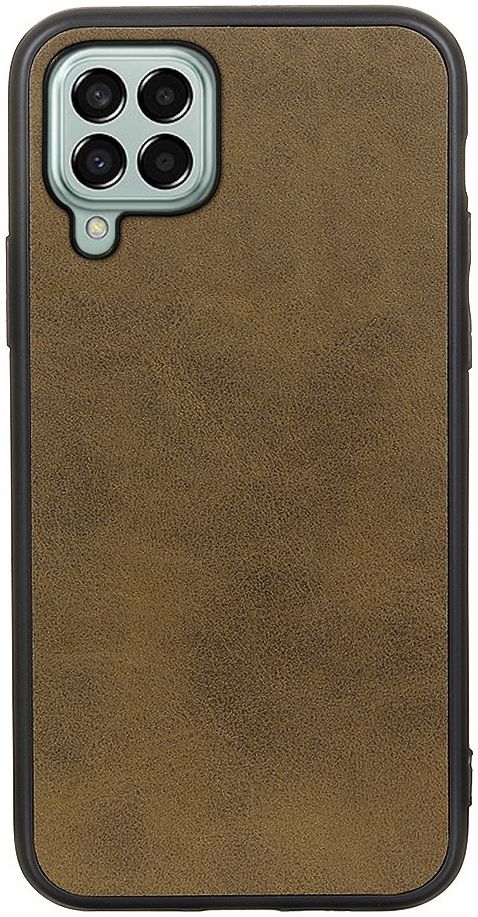 Samsung Galaxy M33 Hoesje met Kunstleer Coating Groen afbeelding 1