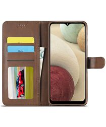 LC.IMEEKE Samsung Galaxy M33 Hoesje Portemonnee Book Case Bruin