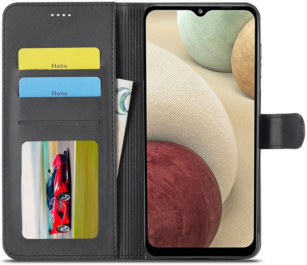 LC.IMEEKE Samsung Galaxy M33 Hoesje Portemonnee Book Case Zwart afbeelding 1