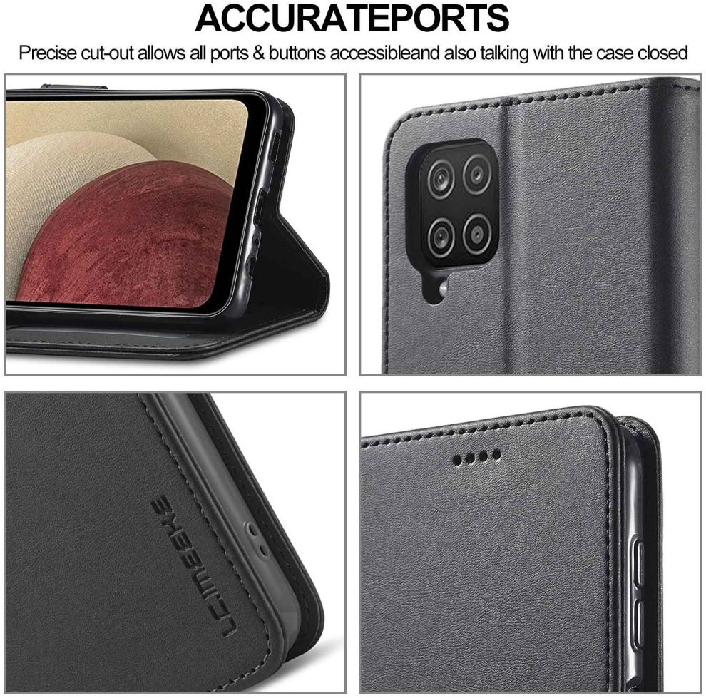 LC.IMEEKE Samsung Galaxy M33 Hoesje Portemonnee Book Case Zwart afbeelding 8
