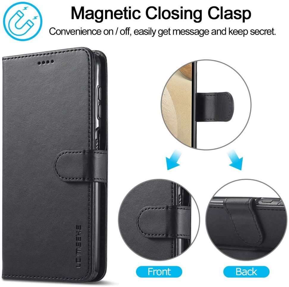 LC.IMEEKE Samsung Galaxy M33 Hoesje Portemonnee Book Case Zwart afbeelding 9