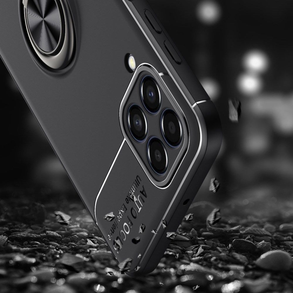 Samsung Galaxy M33 Hoesje Magnetische Kickstand Back Cover Zwart afbeelding 5