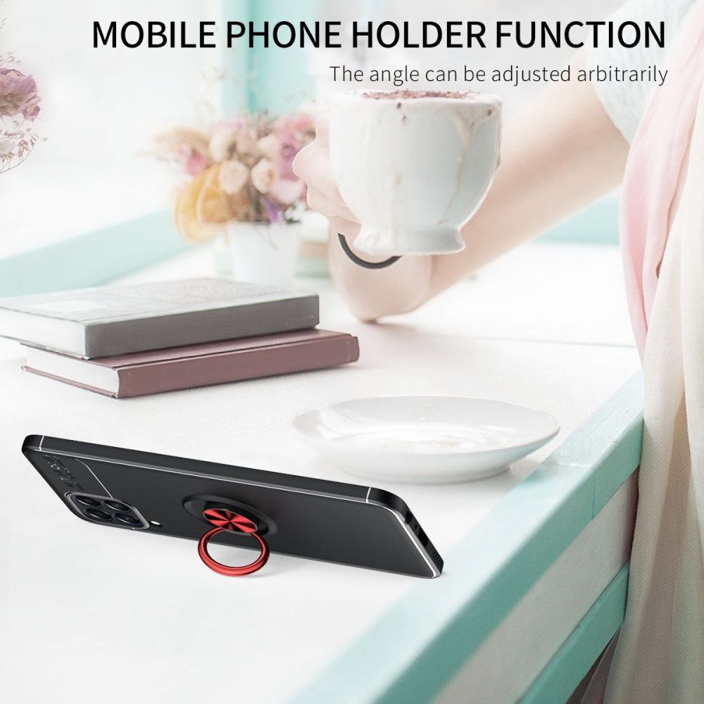 Samsung Galaxy M33 Hoesje Magnetische Kickstand Back Cover Zwart afbeelding 7