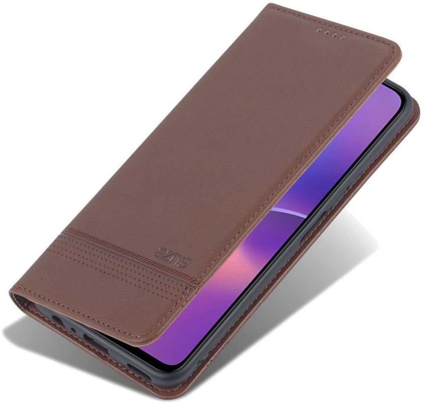 AZNS Honor X8 Hoesje Wallet Book Case Kunstleer Coffee afbeelding 2