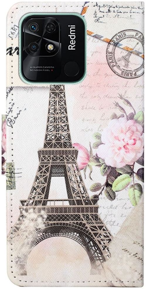 Xaomi Redmi 10C Hoesje Portemonnee Book Case Eiffeltoren Print afbeelding 6