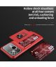 Xiaomi Redmi 10C Hoesje Kaart Slider Magnetische Kickstand Ring Zwart