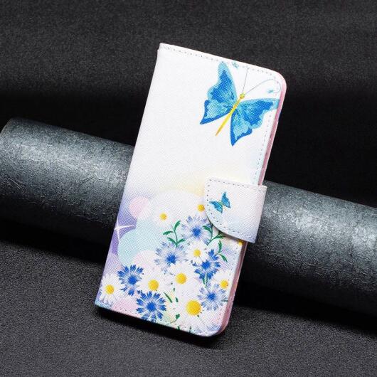 Oppo A57 / A57s / A77 Hoesje Portemonnee Book Case Vlinder Print afbeelding 6