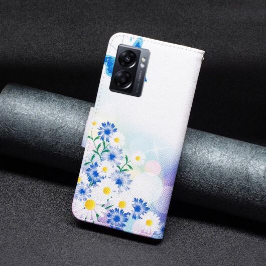 Oppo A57 / A57s / A77 Hoesje Portemonnee Book Case Vlinder Print afbeelding 7