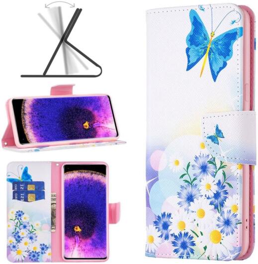 Oppo A57 / A57s / A77 Hoesje Portemonnee Book Case Vlinder Print afbeelding 5