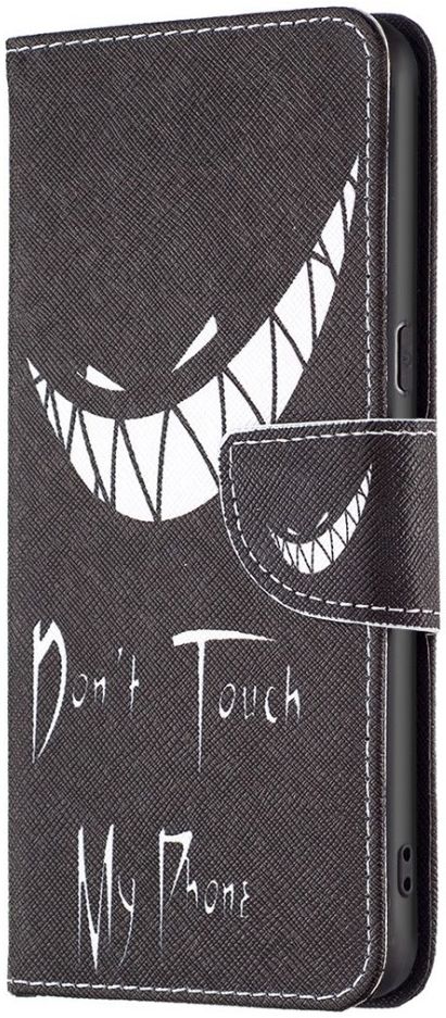 Oppo A57 / A57s / A77 Hoesje Portemonnee Book Case Don't Touch Print afbeelding 1