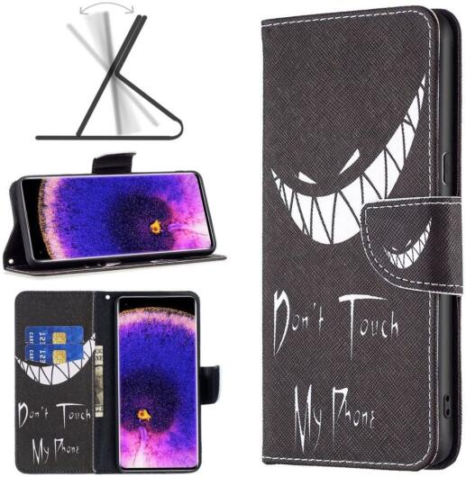 Oppo A57 / A57s / A77 Hoesje Portemonnee Book Case Don't Touch Print afbeelding 5