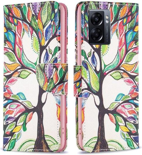 Oppo A57 / A57s / A77 Hoesje Portemonnee Book Case Tree Print afbeelding 2