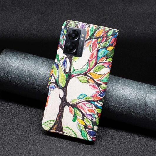 Oppo A57 / A57s / A77 Hoesje Portemonnee Book Case Tree Print afbeelding 7