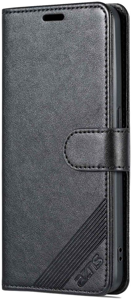 AZNS Oppo Reno 8 Pro Hoesje Wallet Book Case Kunstleer Zwart afbeelding 8