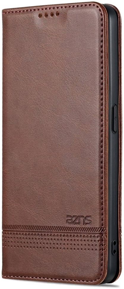AZNS Oppo Reno 8 Hoesje Wallet Book Case Kunstleer Coffee afbeelding 7