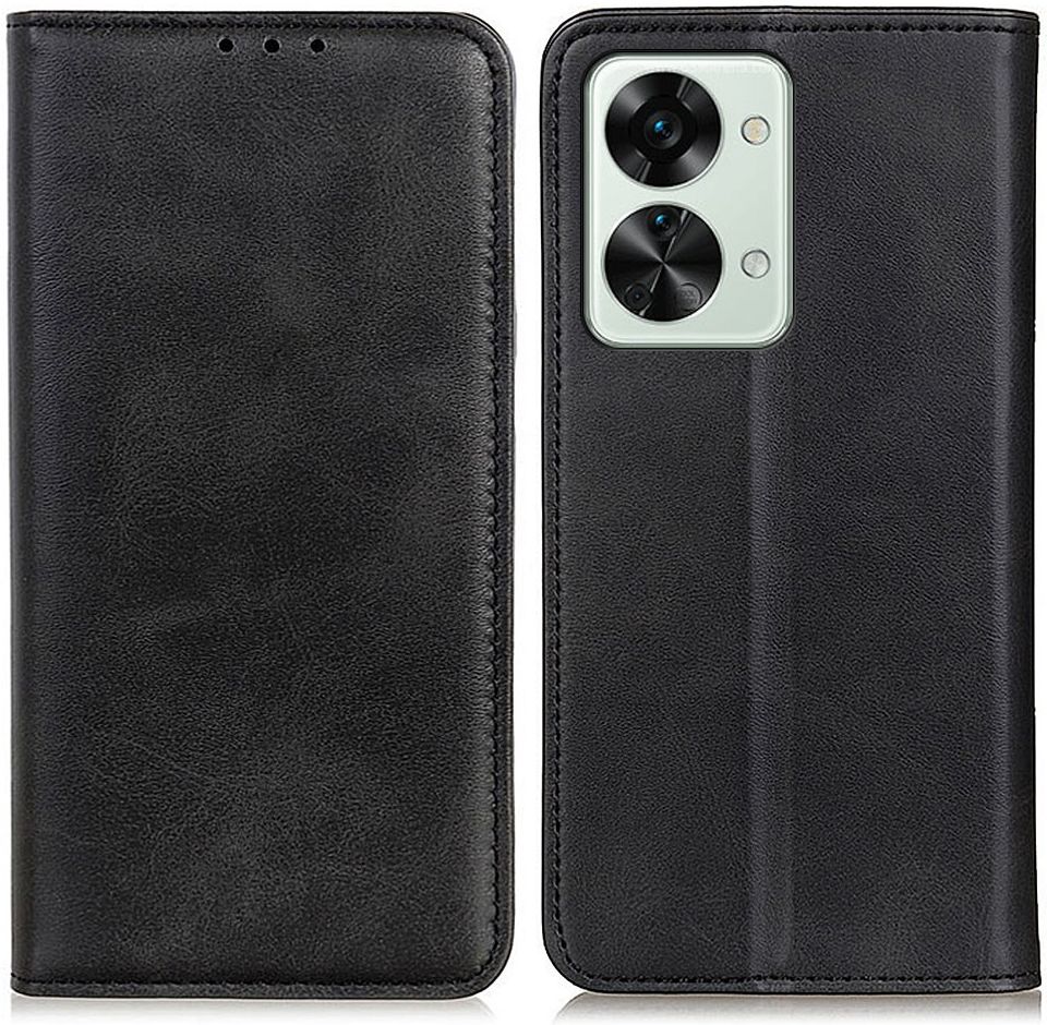 OnePlus Nord 2T Hoesje Wallet Book Case Kunstleer Zwart afbeelding 3